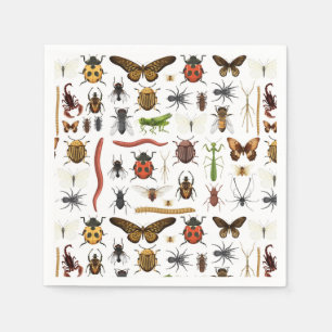 Insecten Papieren servetten, Tuin Bug Feestje Servet