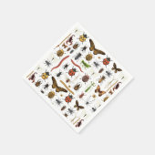 Insecten Papieren servetten, Tuin Bug Feestje Servet (Hoek)