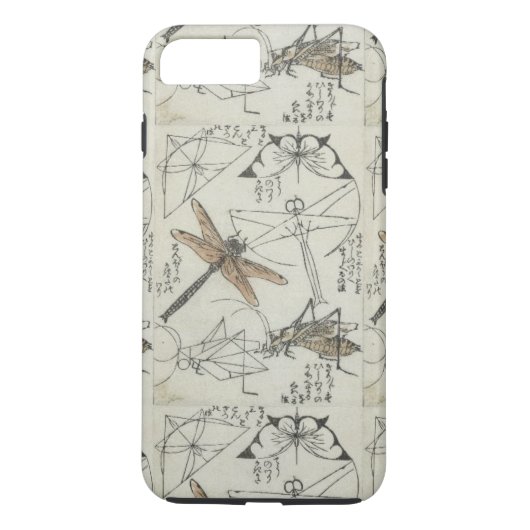 Insecten van Katsushika Hokusai Case-Mate iPhone Case (Achterkant)
