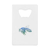 Insectenbijenblauw Kredietkaart Flessenopener (Voorkant)