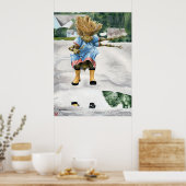 Insectenkind springen spelen Fantasy Art Afbeeldin Poster (Keuken)