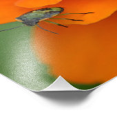 Insecter sur l'impression photo de fleurs (Coin)