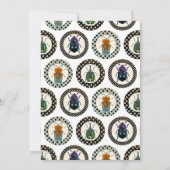 Insectes vintages Anniversaire Invitation Science  (Dos)