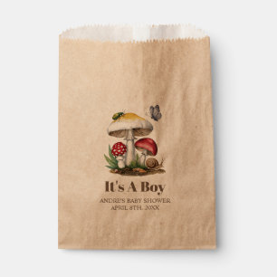 Insects Mushroom Woodland Natuur Baby shower Bedankzakje
