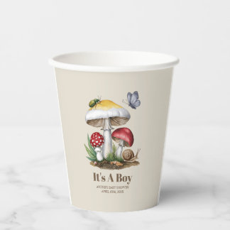 Insects Mushroom Woodland Natuur Baby shower Papieren Bekers
