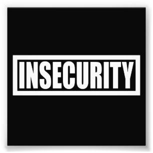 Insecurity security security Guard Foto Afdruk