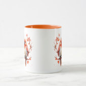 Inséparables à Orange Valentine's Day Mug (Centre)