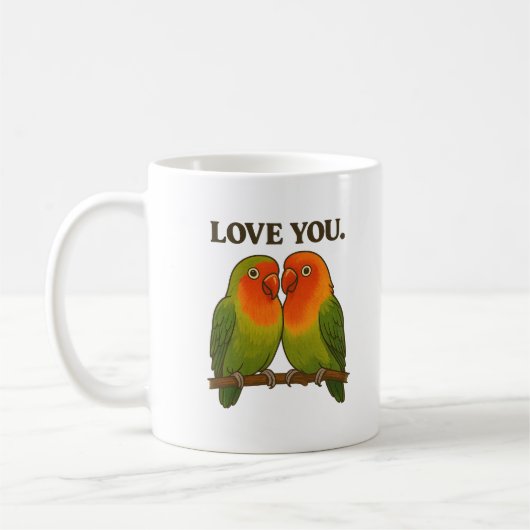 Inséparables Amoureux - Tasses et Mugs (Gauche)