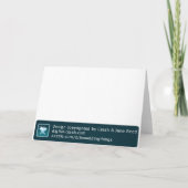 Inséparables bleus épousant le carte de (Dos)