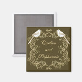 Inséparables Brown / Creme Mariage Magnet (Recto/Verso)