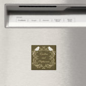 Inséparables Brown / Creme Mariage Magnet (In Situ (Lave-vaisselle))