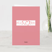 Inséparables Carte de voeux pour la Saint-Valentin (Dos)