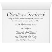 Inséparables, carte invitation. (Intérieur Horizontal (Bas))