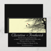 Inséparables, carte postale d'invitation (Devant / Derrière)