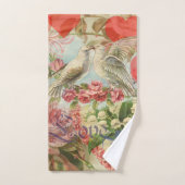 Inséparables Coeur antique Vintage (Serviette à main)