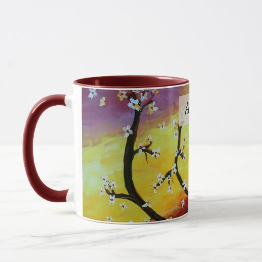 Inséparables Custom Couple Names Mug (Gauche)