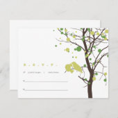 Inséparables dans Arbre RSVP - Vert et Brown (Devant / Derrière)