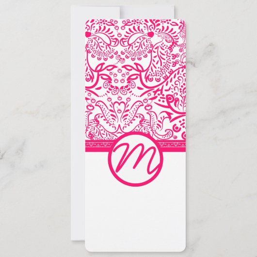 Inséparables de framboise Faire-part de mariage (Dos)