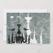 Inséparables de lustre Faire-part de mariage (Dos)