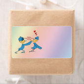 Inséparables de Valentine's Shipping Étiquette (En situation)