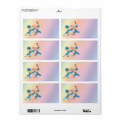 Inséparables de Valentine's Shipping Étiquette (Feuille entière)