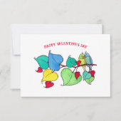 Inséparables en difficulté Carte Saint-Valentin (Devant)