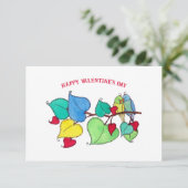 Inséparables en difficulté Carte Saint-Valentin (Debout devant)