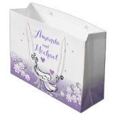 Inséparables en pastel épousant le grand sac (Dos Angle)