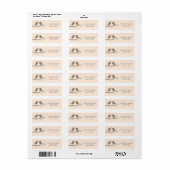 Inséparables Étiquettes de adresse personnalisés (Feuille entière)