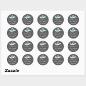 Inséparables gris rose mariage Favor Sticker (Feuille)