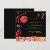 Inséparables : Invitations Fiançailles (Devant / Derrière)