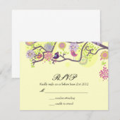 Inséparables ivoiriens sur la carte RSVP de mariag (Devant / Derrière)