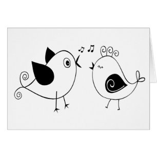 Inséparables Mariage Fête de Mariage Oiseaux Noir