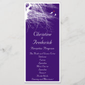 Inséparables, menu mariage et programme (Dos)
