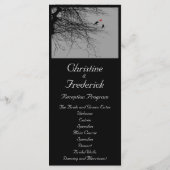 Inséparables, menu mariage et programme (Dos)