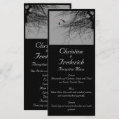 Inséparables, menu mariage et programme (Devant / Derrière)