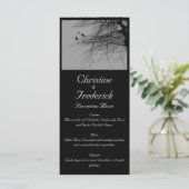 Inséparables, menu mariage et programme (Debout devant)