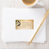 inséparables mignonnes étiquettes de mariage roman (En situation)