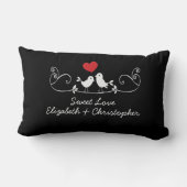 Inséparables modernes oreiller à lancer personnali (Verso)