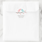 Inséparables Monogramme Mariage Faveur Stickers (Sac)