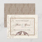 Inséparables 'n dentelle - Enregistrer la carte de (Devant / Derrière)