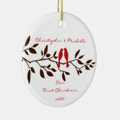 Inséparables notre premier ornement de Noël (Droite)