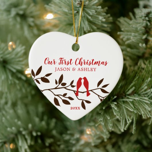 Inséparables Notre premier ornement de Noël (Arbre)