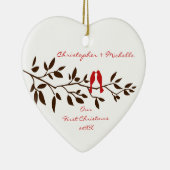 Inséparables notre premier ornement de Noël (Droite)