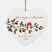 Inséparables notre premier ornement de Noël (Dos)