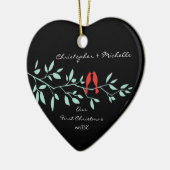 Inséparables notre premier ornement de Noël (Gauche)