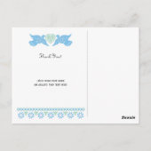 Inséparables Papel Picado Merci carte postale (Dos)