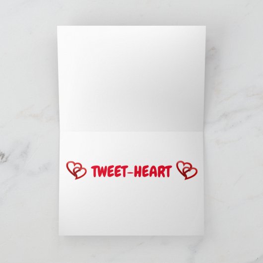 **INSÉPARABLES POUR DIRE QUE JE T'AIME** CARTE D'A (Intérieur)