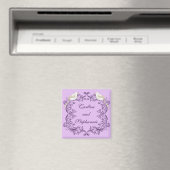 Inséparables Purple/Lavender Mariage Magnet (In Situ (Lave-vaisselle))