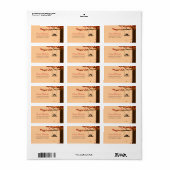 Inséparables qui tombent du coeur Étiquettes de ad (Feuille entière)